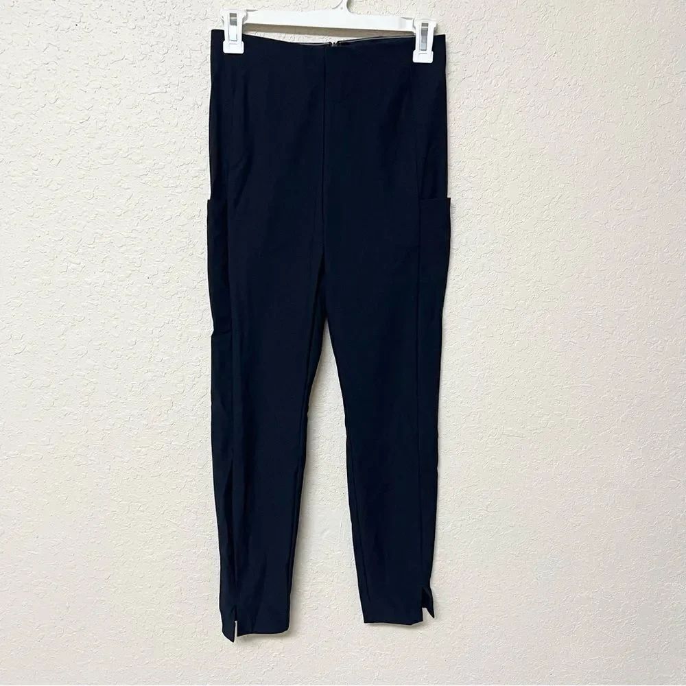 Athleta Wander Slim Ankle Pants Women's Size 2 Black Nylon Stretch